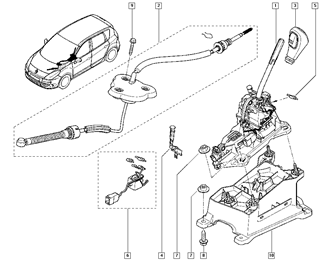 8201020499 MAIS OTOMATİK VITES TOPUZU SCENIC III